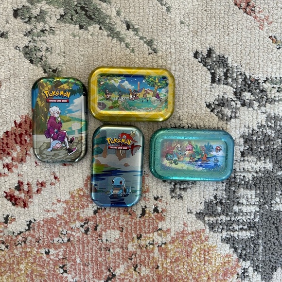2 Pokemon Empty Tins Kanto Friends & Bede/Hatenna TCG - Picture 10 of 15